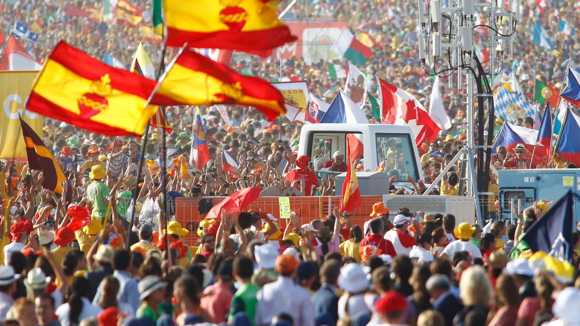 La Plaza de Lima se prepara para un evento multitudinario con el Papa León XIV