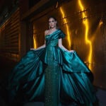 Rocío Osorno con su vestido de Nochevieja.