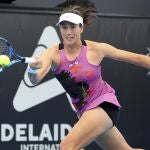 Garbiñe Muguruza, en el pasado torneo de Adelaida