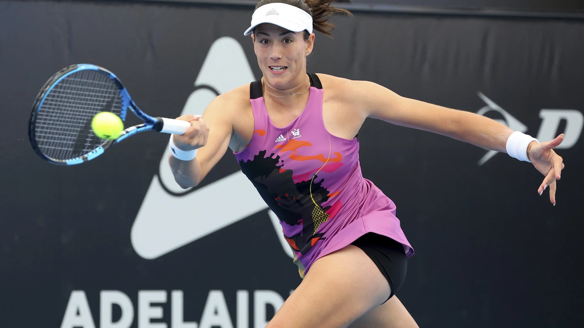 Garbiñe Muguruza, en el pasado torneo de Adelaida