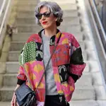 Carmen Gimeno con la bomber viral de Zara.
