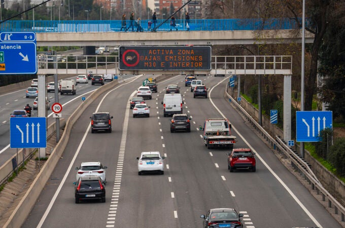 Imagen de la M-30 de Madrid