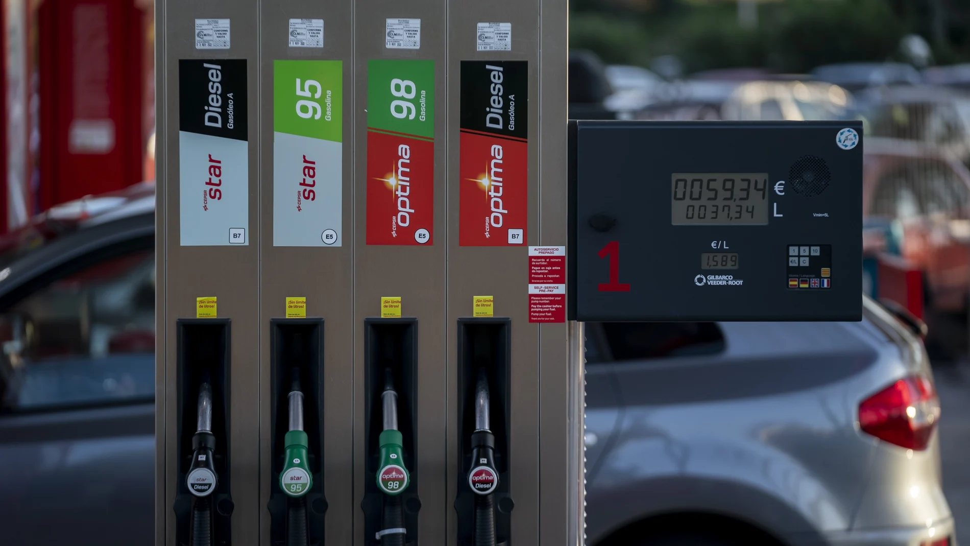 Una gasolinera en Madrid