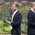 El príncipe Harry a la izquierda junto al príncipe de Gales, William, en una imagen de 2021