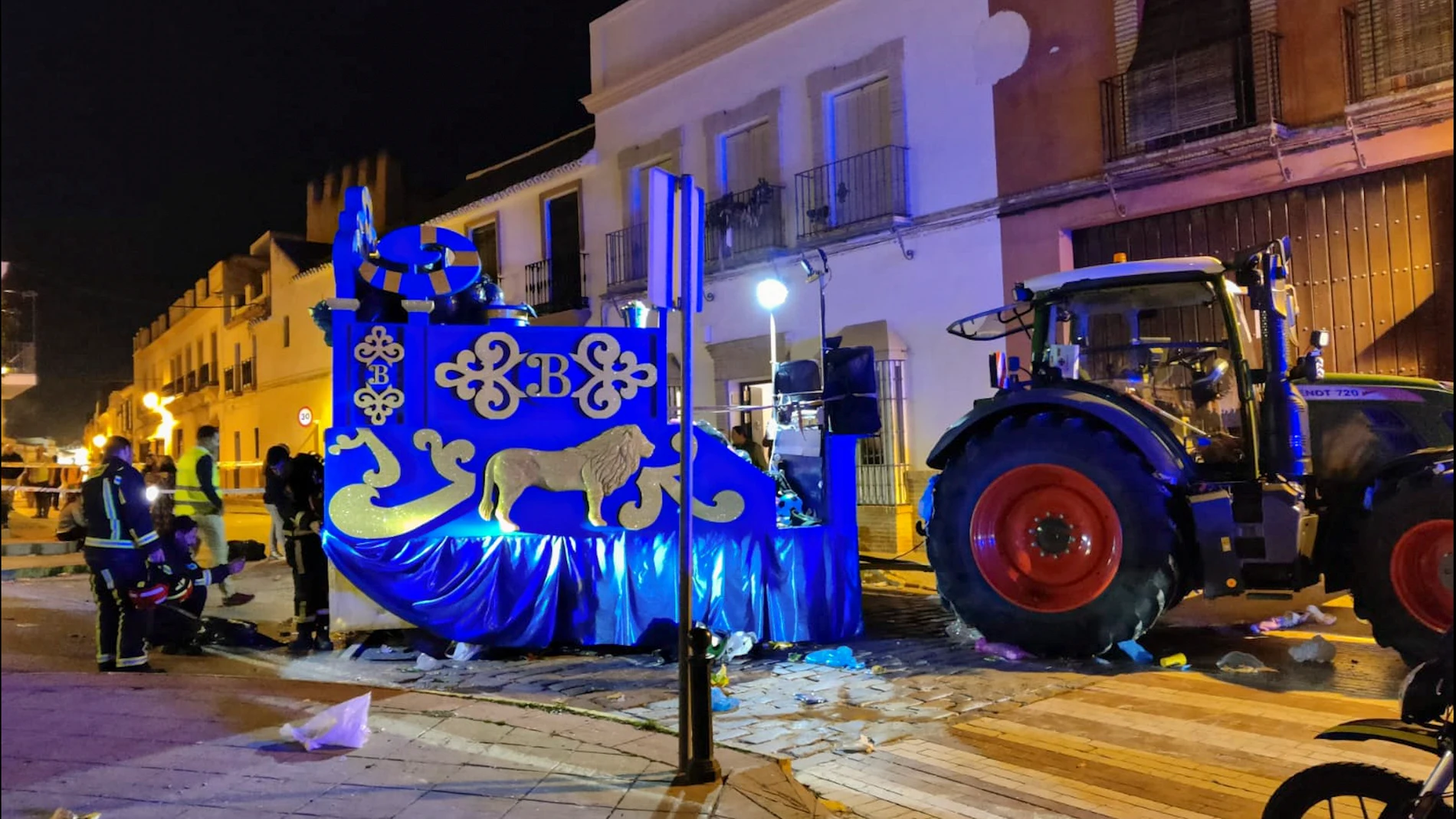 Estado en el que quedó la carroza