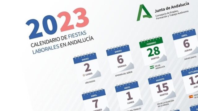 Calendario laboral Andaluc&iacute;a 2023