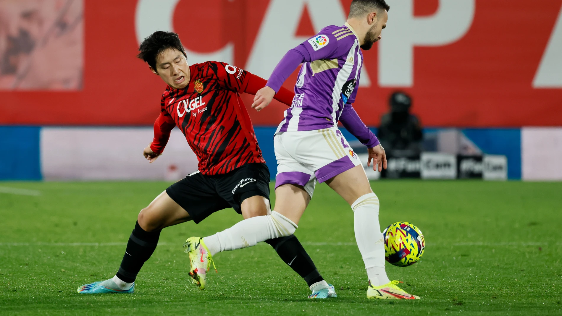 Kang in Lee con el Real Mallorca. EFE / Cati Cladera.