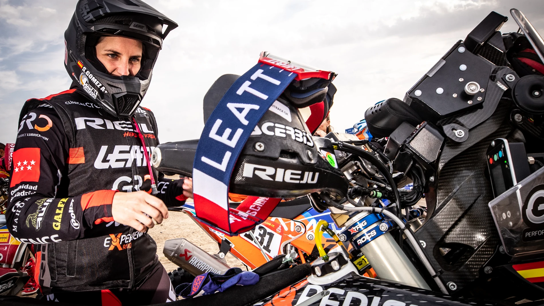 Sandra Gómez, durante este Dakar 2023
