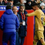 Ferran Torres se va expulsado en el último Atlético-Barcelona