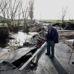 Inundaciones en Aldeatejada tras las lluvias del fin de semana
