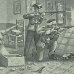 Fragmento de la portada de la Revista Técnica de la Guardia Civil presentando la defensa de una casa-cuartel (noviembre de 1934).