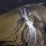 Imagen del cauce seco del río Ter en las proximidades de Vilanova de Sau (Cataluña), el pasado mes de noviembre
