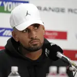 Kyrgios, durante una rueda de prensa