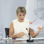 La vicepresidenta segunda y ministra de Trabajo y Economía Social, Yolanda Díaz