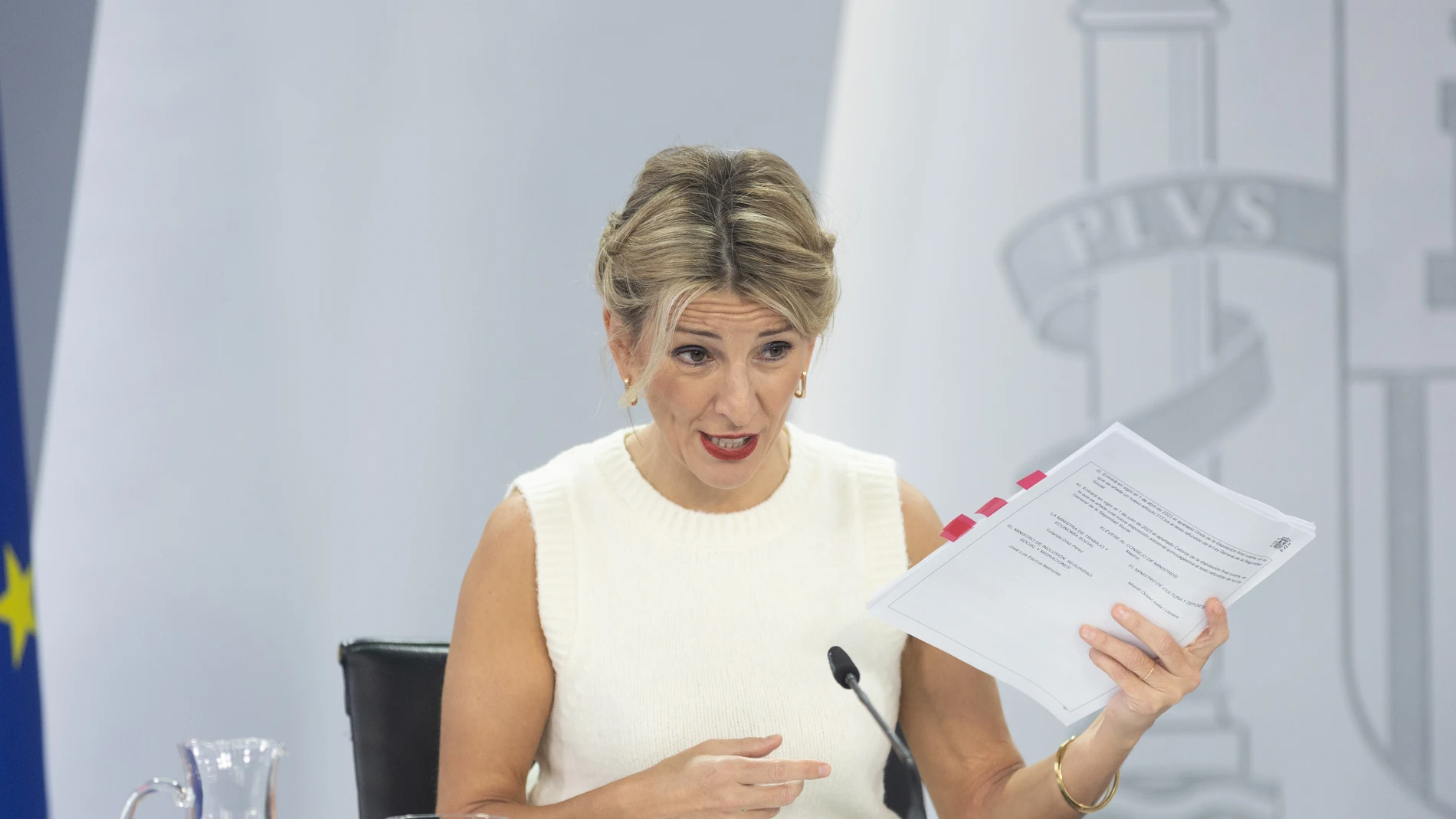 La vicepresidenta segunda y ministra de Trabajo y Economía Social, Yolanda Díaz