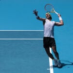 Nadal, en un entrenamiento durante el pasado Open de Australia