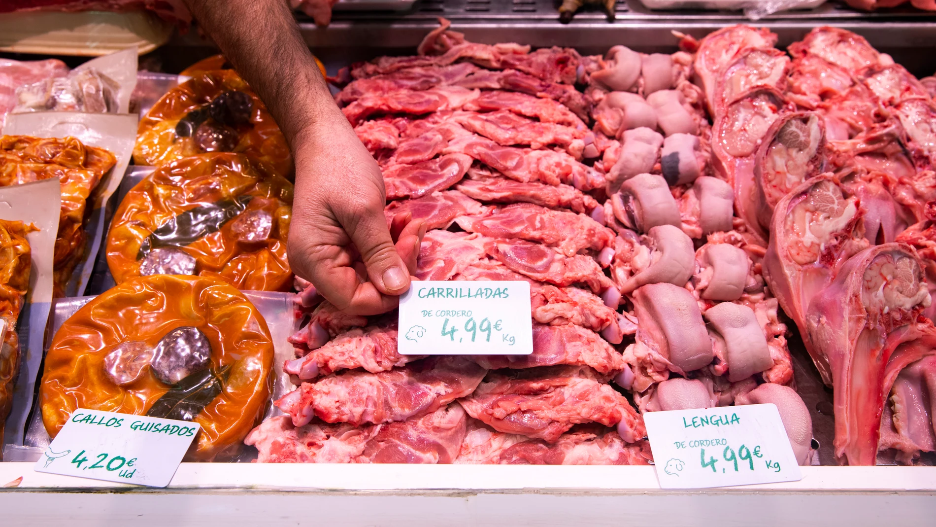 Productos de una carnicería