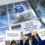 Protestas en los alrededores de la Federación Francesa contra el presidente Noel Le Graët