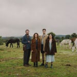 El elenco de esta «Electra» Orazi se compone de Javier Ballesteros, Leticia Etala, Juan Paños y Carmen Angulo (de izda. a dcha.)