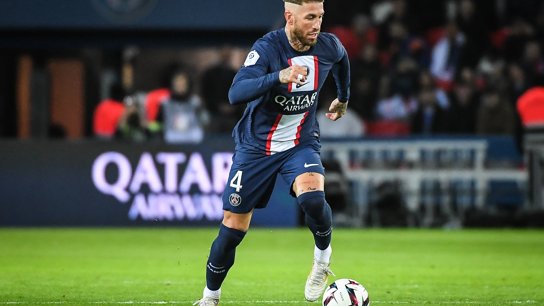 Sergio Ramos con el PSG.