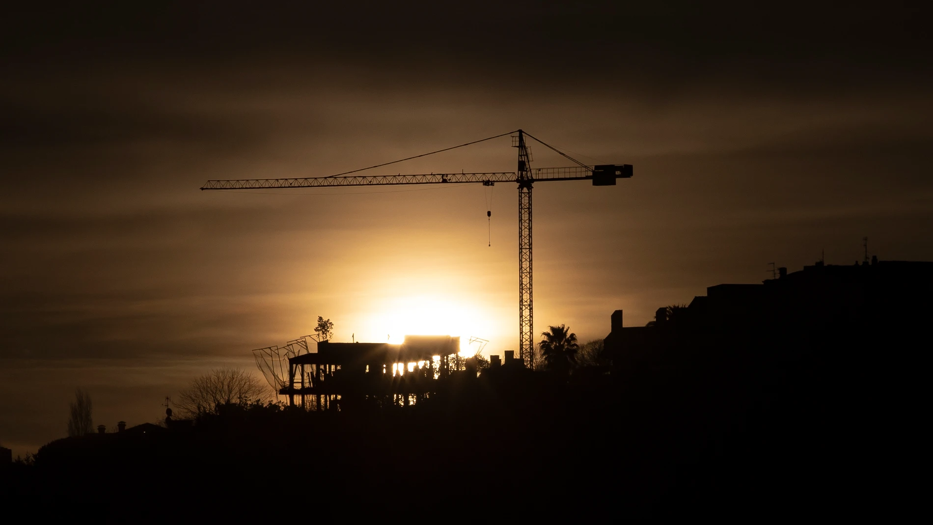 Vista de un edificio en construcción en San Sebastián