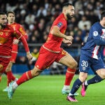 Messi, durante un partido