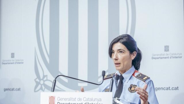 La portavoz de los Mossos d'Esquadra, Montserrat Escudé