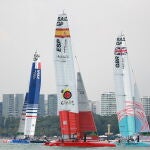 Las embarcaciones de Francia, España y Gran Bretaña, en Singapur
