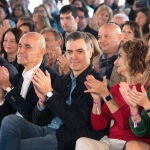 Pedro Sánchez, en un acto electoral en Sevilla hace unos días
