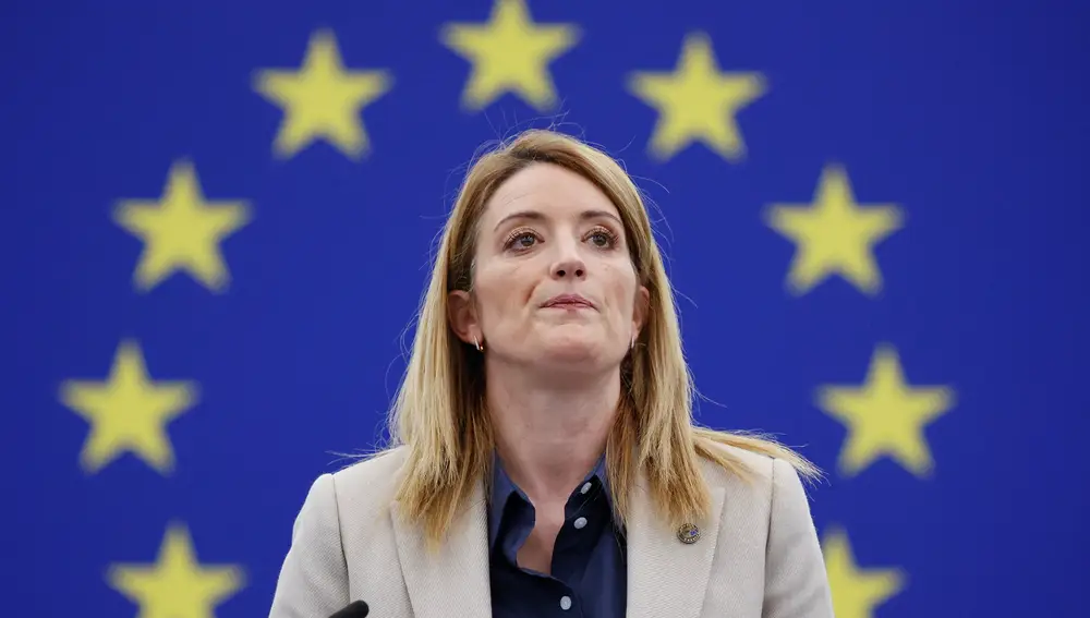 La presidenta del Parlamento Europeo, Roberta Metsola