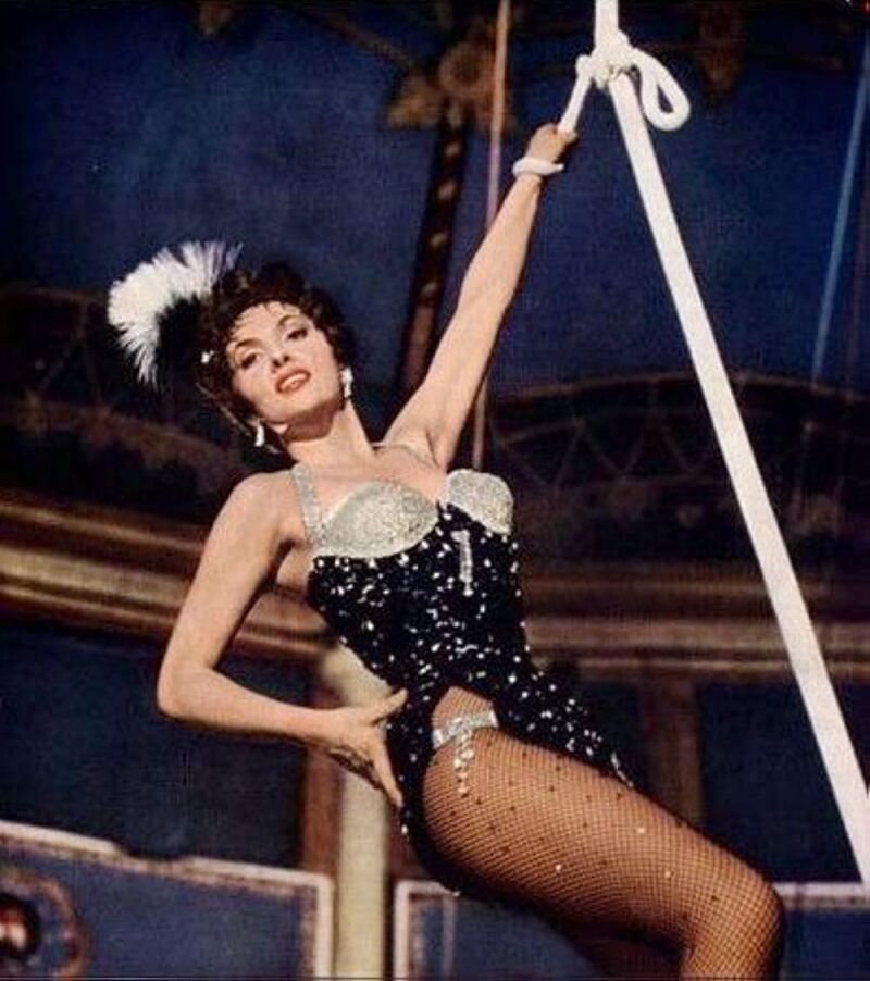 En &quot;Trapecio&quot;, Gina Lollobrigida compartió reparto con Burt Lancaster y Tony Curtis