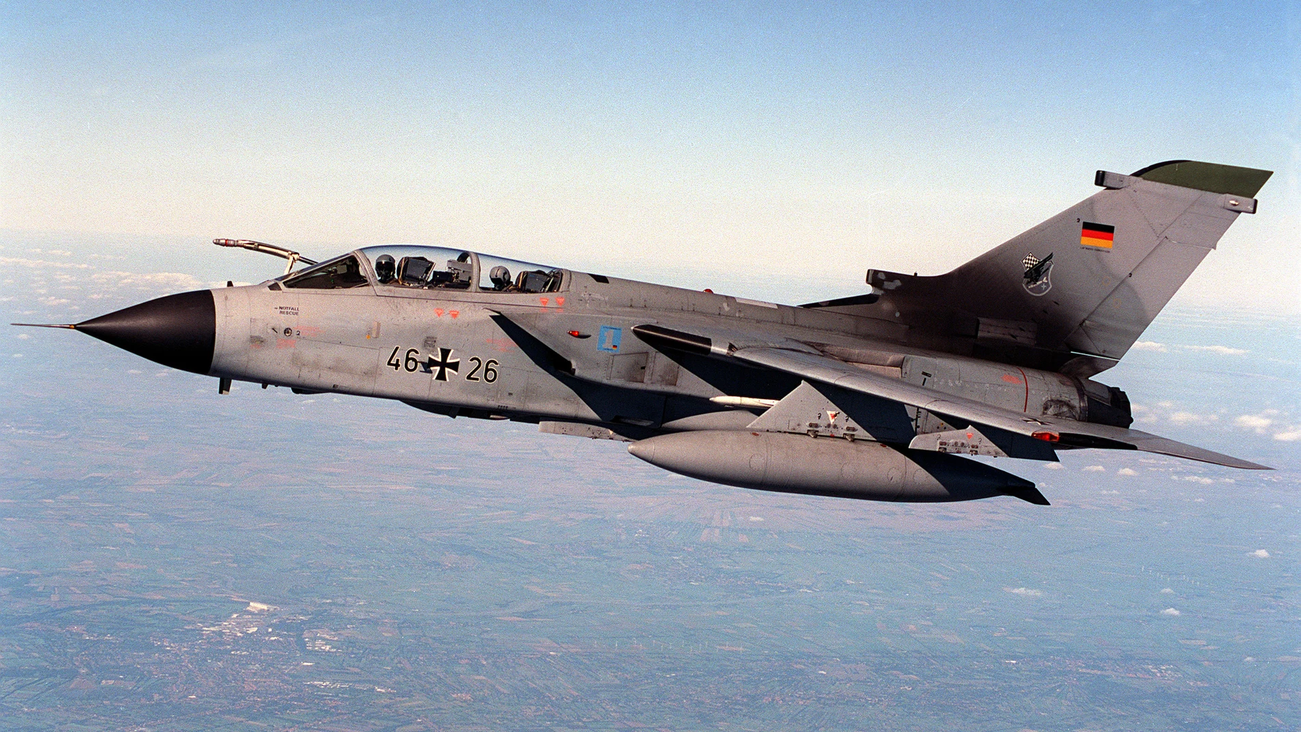 Un Tornado de la fuerza aérea alemana
