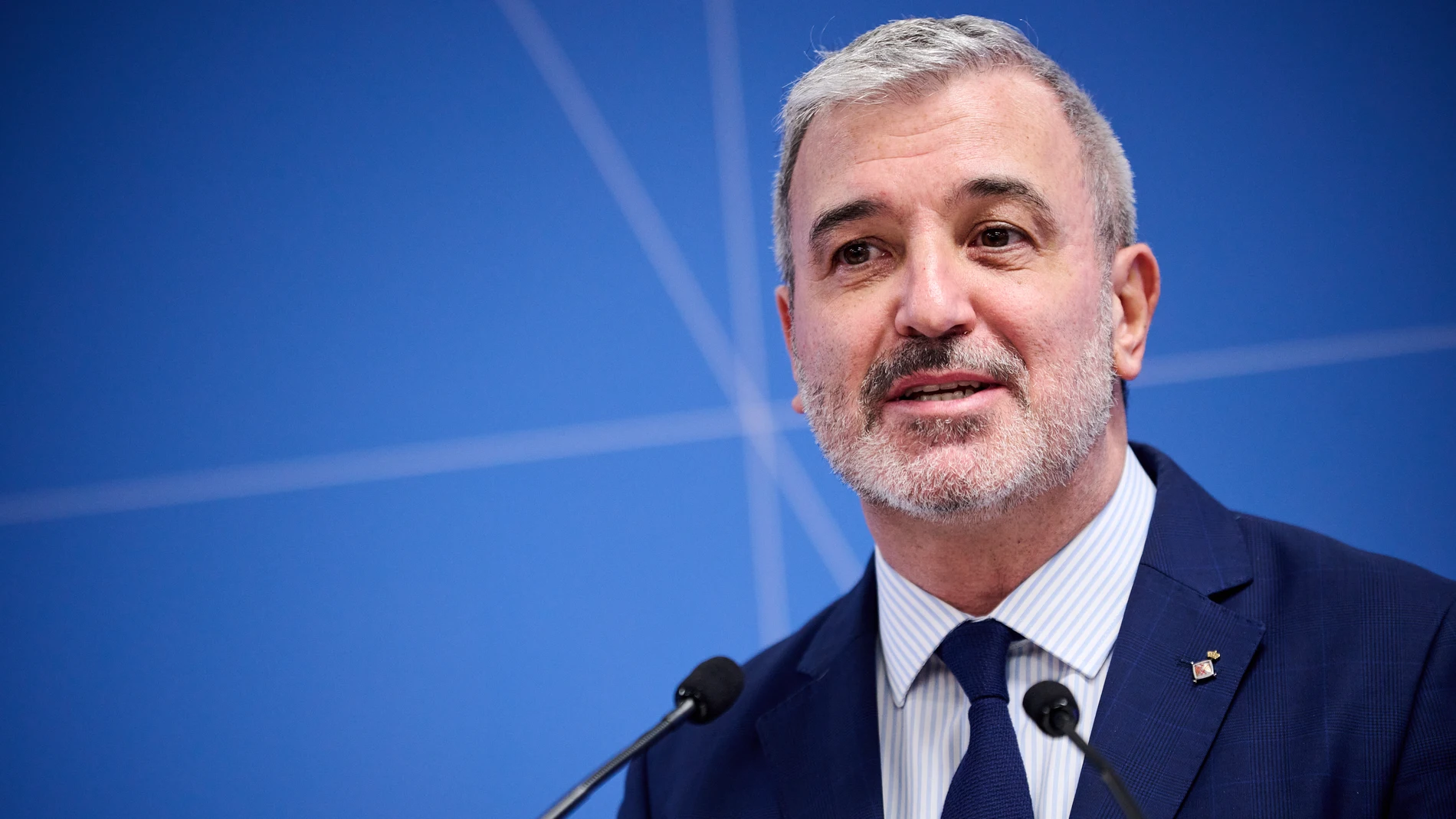 El primer teniente de alcalde de Barcelona, Jaume Collboni, durante la inauguración de la nueva sede de NTT Data en Barcelona, a 16 de enero de 2023, en Barcelona, Catalunya (España). La nueva sede corporativa de NTT Data Barcelona será la segunda más grande de la región Emeal (Europa, Oriente Medio, África y América Latina) y contará con más de 4.000 trabajadores de manera híbrida.Además, tiene una capacidad para más de 2.500 puestos de trabajo y está pensada para hacer frente a la previsión de incorporar 100 profesionales cada mes, con el objetivo de “impulsar el negocio y generar valor para la ciudad”.16 ENERO 2023Lorena Sopêna / Europa Press16/01/2023