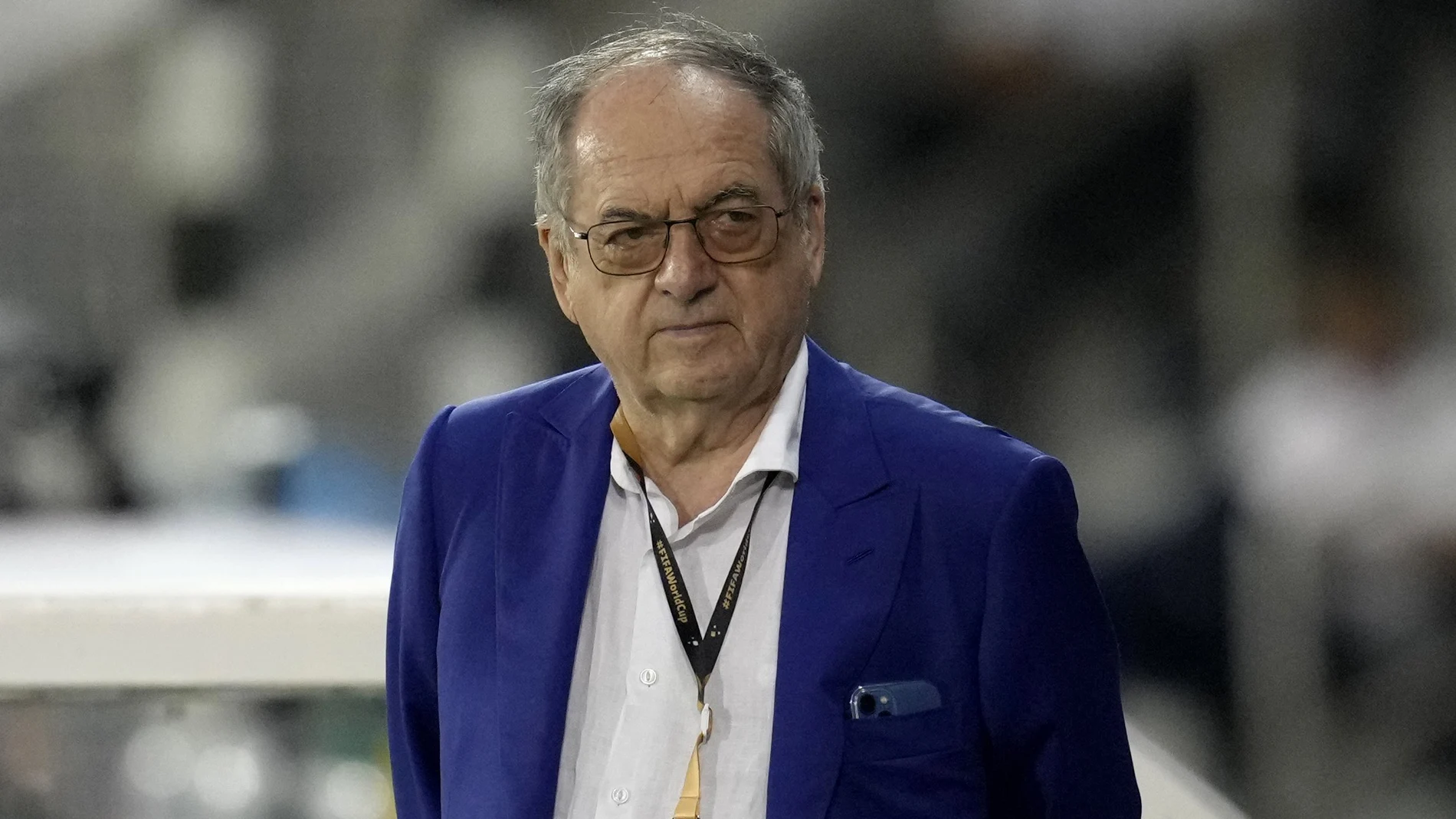 Noel Le Graët, presidente de la Federación Francesa de Fútbol