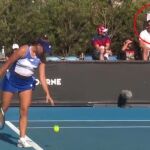 La bandera rusa durante el partido