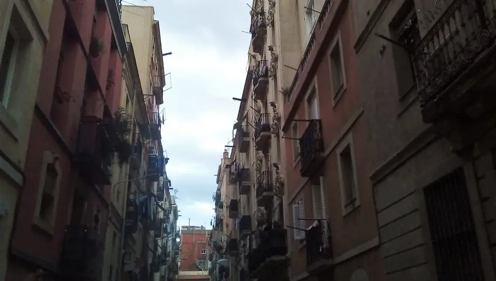 Aspecto de una de las callejuelas en los aledaños de la plaza del mercado
