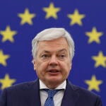 El comisario europeo de Justicia, Didier Reynders, en el Parlamento Europeo