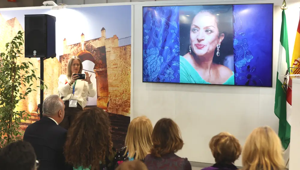 La artista Rosario Flores en la presentación del museo en Jerez en homenaje a su madre, Lola Flores