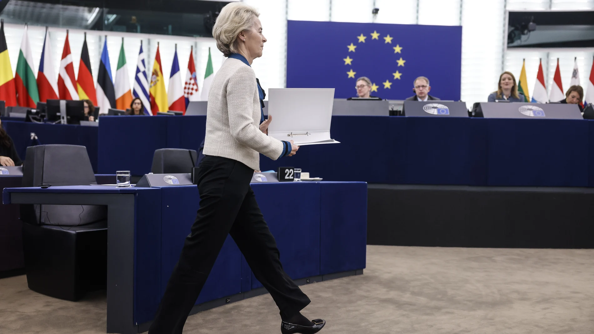 La presidenta de la Comisión Europea el pasado miércoles