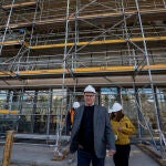 El alcalde de València, Joan Ribó, ha visitado esta mañana las obras de rehabilitación del Palau de la Música de Valencia