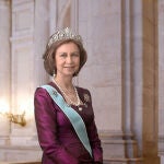 La Reina Sofía con La Peregrina II