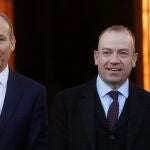 Chris Heaton-Harris, ministro para Irlanda del Norte, se reúne en Dublín con el ministro irlandés de Exteriores, Micheal Martin