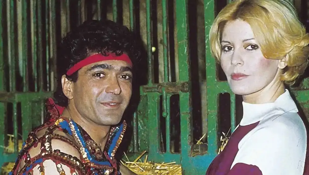 Bárbara Rey y Ángel Cristo en una imagen de archivo