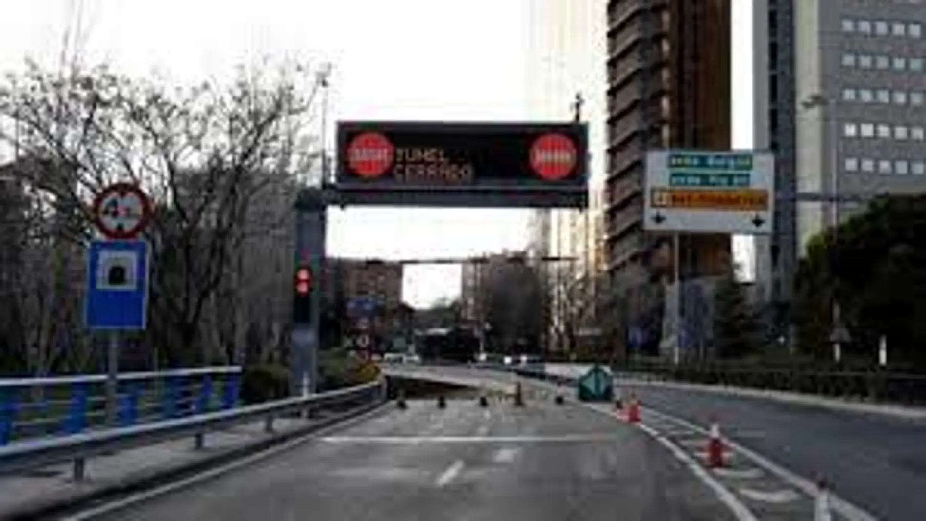 Túnel Pío XII en Madrid