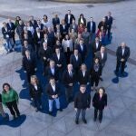Foto de familia de la presentación de los candidatos del PP a las alcaldías de las capitales de provincia