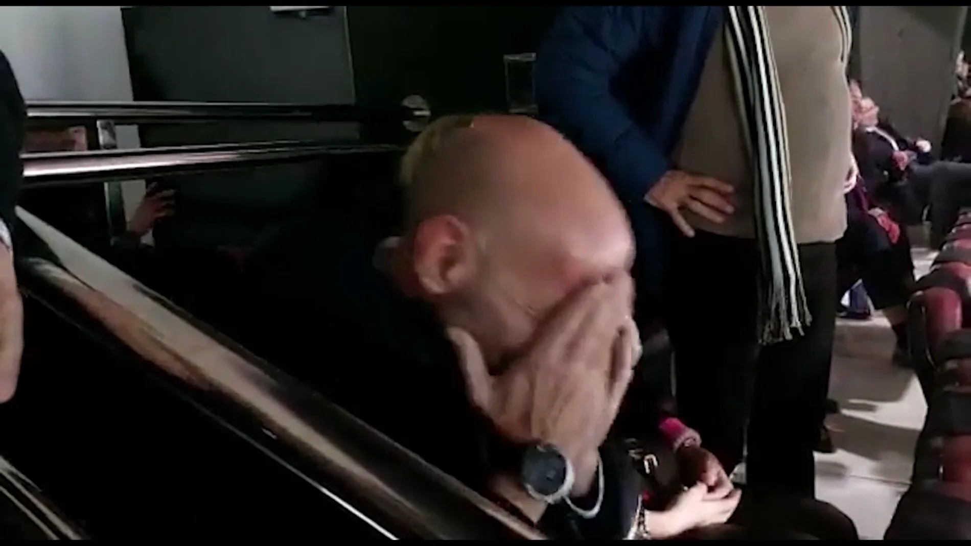 La reacción de “Monchi” tras el gol del Sevilla frente al Cádiz