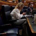 La vicepresidenta segunda y ministra de Trabajo y Economía Social, Yolanda Díaz. EFE/ Juan Carlos Hidalgo