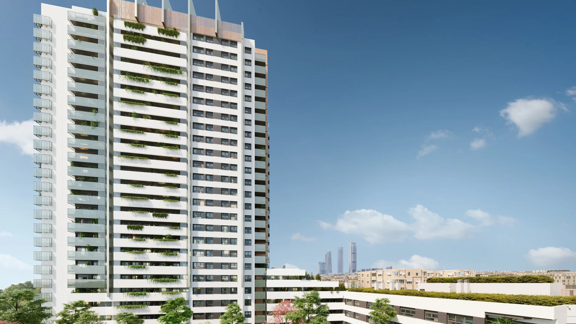 Render de la promoción AXA