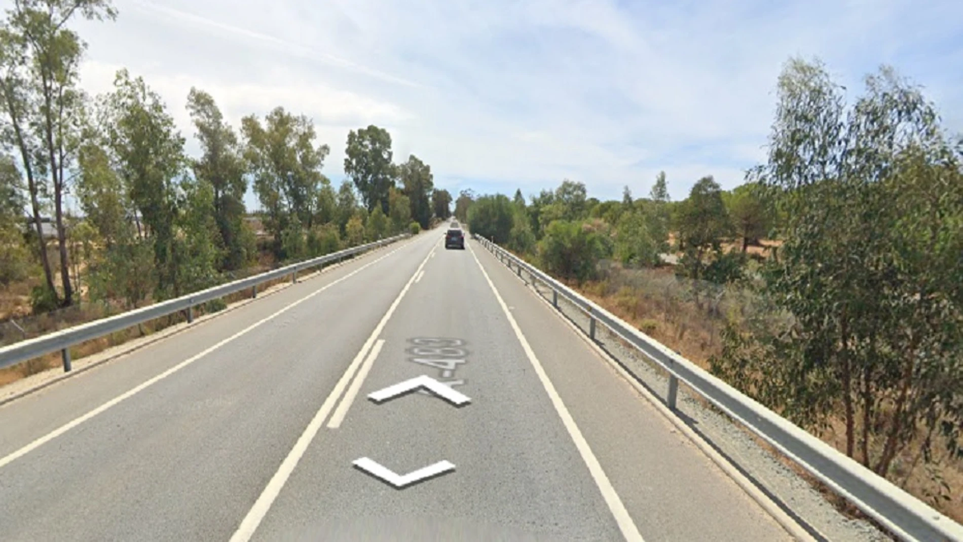 Punto de la A-483 donde se ha registrado un accidente con un fallecido y cuatro heridos. 112 ANDALUCÍA