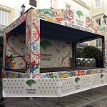 Tablao del concurso Unicaja del Carnaval de Cádiz